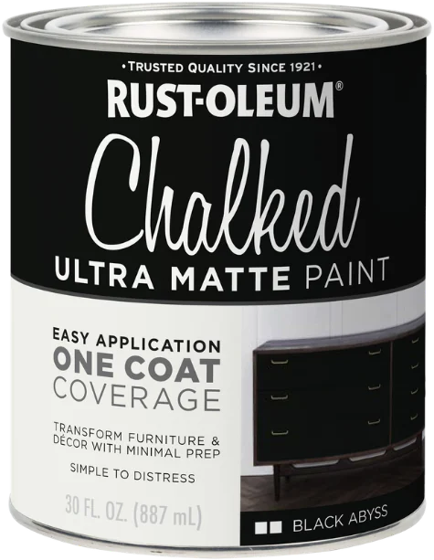 Rust-Oleum Chalked Ultra Matte Paint in Black Abyss